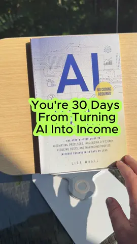 30 days from now you could be making money with AI.  What are you waiting for?  Buy AI Business Essentials today!  #ai #artificialintelligence #aitools #BookTok #aitomakemoney #aiforbusiness 