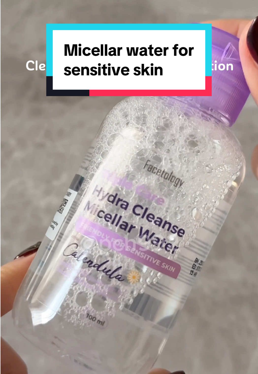 Sensitive skin need this✨  #micellarwater #sensitiveskin #facetology 