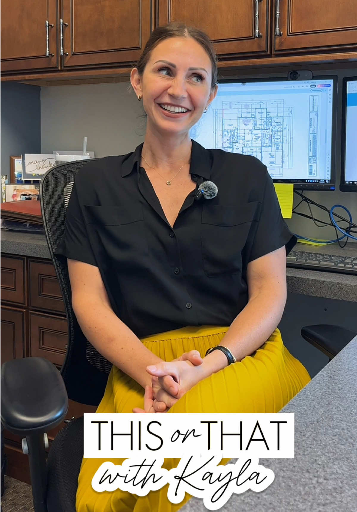 We played a round of #thisorthat with Kayla, the Sales Manager at our Portage Model Center. What would you choose?? 🤔 #fyp #waynehomes #homebuilder #homebuilding #funny #work #job #sales #modelcenter 