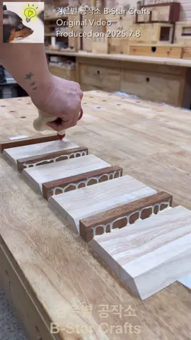 Insert sticks into the corners to create a nice box #woodworking #DIY 