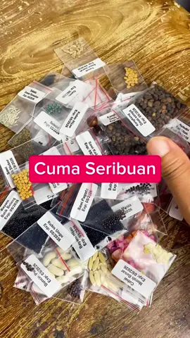 Benih sayur-sayuran se lengkap ini cuma seribuan aja loh per jenisnya, ada 100 macam loh, tinggal pilih-pilih aja nih benih sayuran yang kamu suka dan pengen tanam di kebun rumah. Checkout yuk. #benihsayuran  #benihsayuranlengkap  #belilokal  #benihsayuranmurah  #berkebun  #berkebundirumahaja  #benihseribuan  #sayuran 