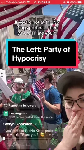 The Democrat party continues to be the party of hypocrites. Imagine trying to call a president who not only won the EC vote but also the popular vote a “king” and ignoring what your party tried to do to throw the election their way. . Embarrassing fr. . Reminder: I am not a Republican nor am I a Democrat. . . . . . #nokings #nokingsinamerica #nokingsnomasters #americanpolitics #newsworthy #greenscreenvideo 