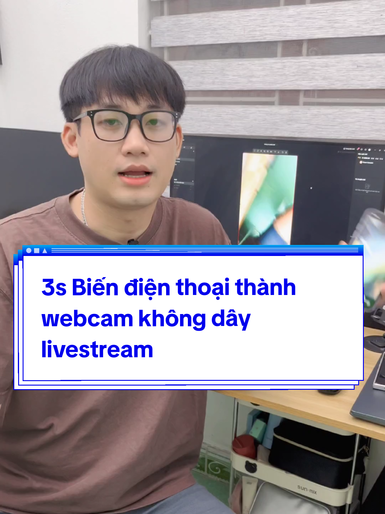 3s biến điện thoại thành webcam không giây livestream #videographer #xuhuong #livestream #review #quayvideo #affiliate affiliate