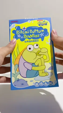 finallyyy dapet si diaa 🥹💙🫵🏻 #bikinibottombuddies #spongebob #blindbox #popmart #flatfish