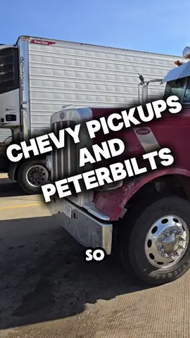 Chevy pickups and Peterbilt trucks #trucking #driver #cars #passion 