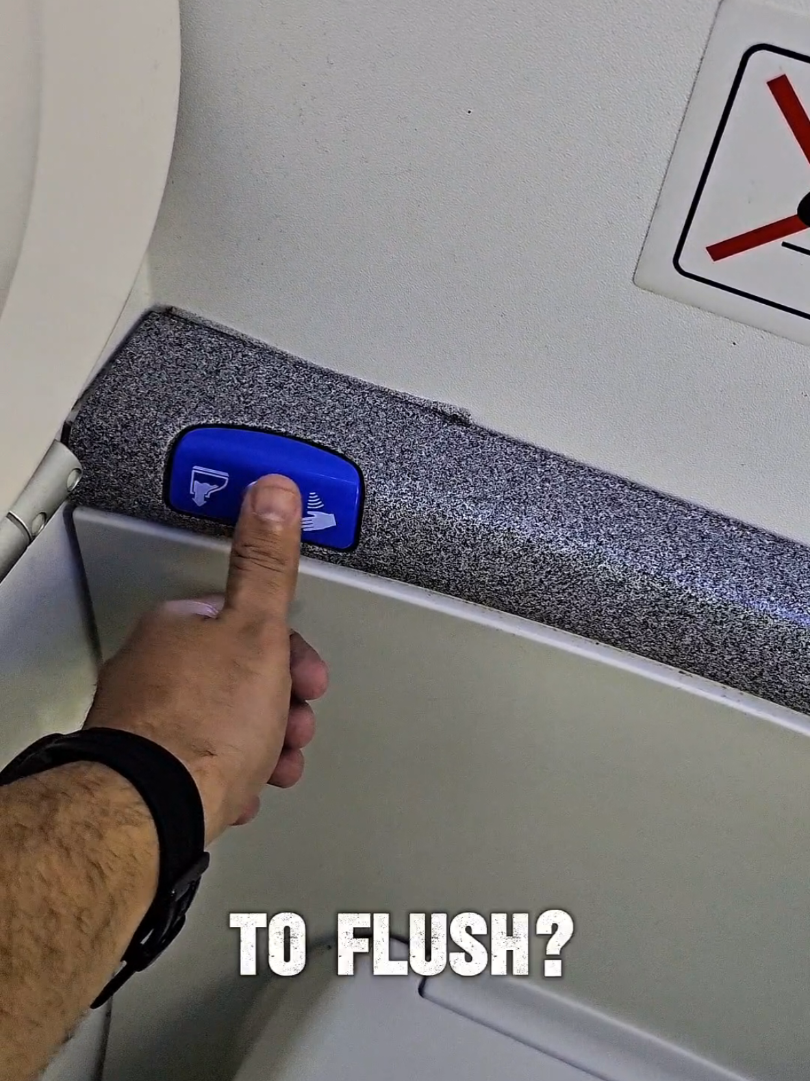 Did you know that on the Boeing 787 lavatory, you don’t need to touch a button to flush? Simply wave your hand near the switch to activate the flush sequence. The switch uses an infrared sensor for touchless operation.#BoeingB787 #avgeek #aircraftengineer #Aviation #avgeek #b787 
