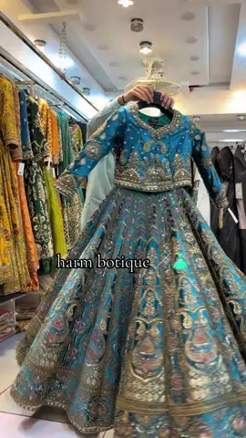 Made to order | Rent your dream dress | Shipping worldwide  .  Make your special day truly unforgettable 💫 .  For more info regarding this outfit DM or WhatsApp +923125397291 . . . An exclusive range of high end hand curation articles. Make your special day truly unforgettable. | Made to order | Custom Size | custom colors | . . For appointments and booking WhatsApp or Visit our Outlet  --------------------- Harm boutique First Floor, F , RB2, Murree Road Rawalpindi  . . . . #harm boutique 👗#Mehndi #barat # walima #lehngacholi #maxi #Bride #bridaldress #reels #viral #wedding #rent #designer #maroon #maroonlehnga #bridaldress2025 #newlehngacholi #fyp#pakistan#Mehndi #dress