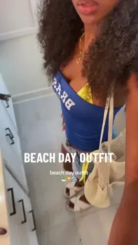 turned my brazil baby tee into a tube top and i LOVEEE #OOTD #beachday 