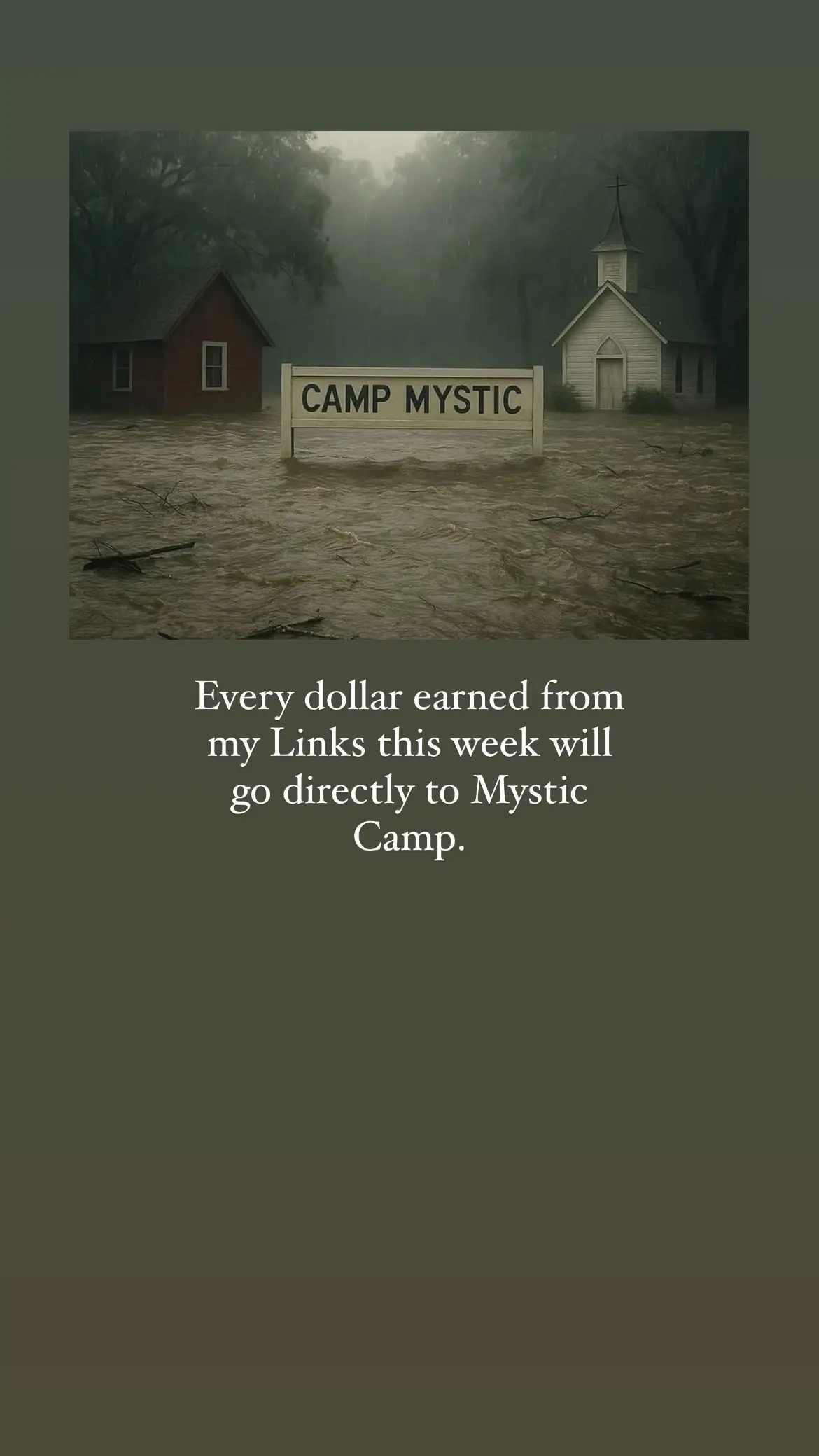Let’s support those impacted by the flooding at Mystic Camp and the surrounding areas. All money earned through my TikTok Shop, Amazon Storefront, and LTK this week will go directly to Mystic Camp to help rebuild and heal from this tragedy. Links are in my bio to directly donate as well!  #texasflooding #mysticcamp #flooding #giveback #foryou #fyp 