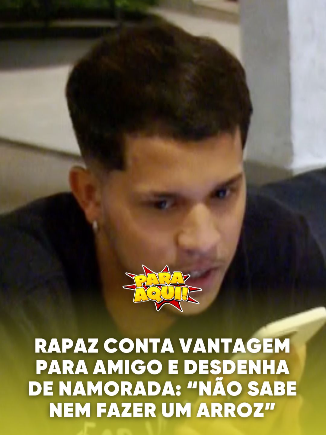 Testado conta vantagem para amigo e desdenha de namorada: “Não sabe nem fazer um arroz” . . . #paraaqui #joaokleber #humor #diversao #programa #famosos #entretenimento #redetv #testedefidelidade