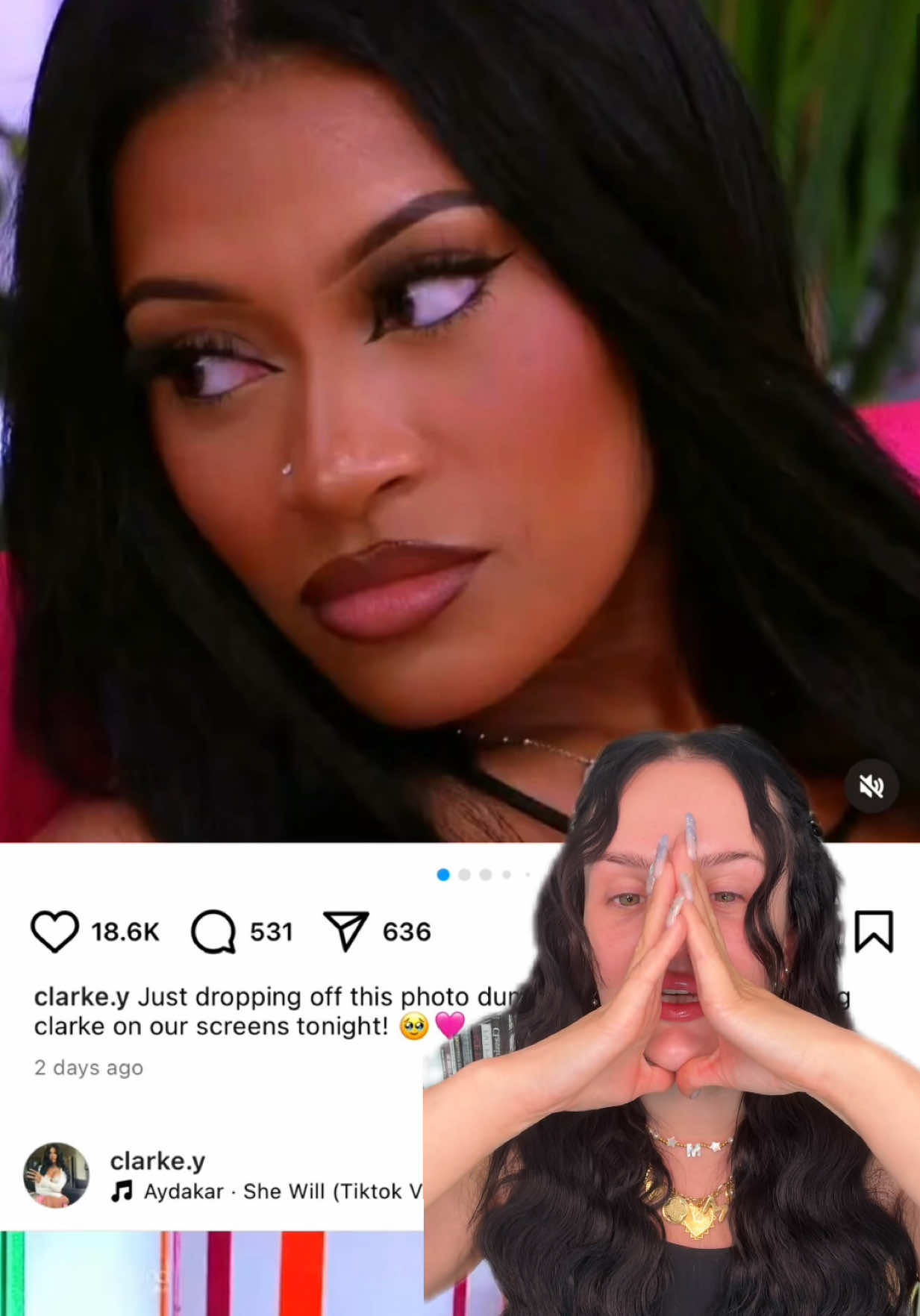 BEST MAKEUP ON THE ISLAND 😭😭❤️🤭 #LoveIsland #makeup #beauty #clarke @bella 🪶 #greenscreenvideo #greenscreen 