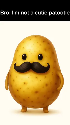 Such a cutie 😁 #papa #foryou #fyp #life #sendtobro #bro #memes #goodfood #food #potato #follow #mustache #cute 