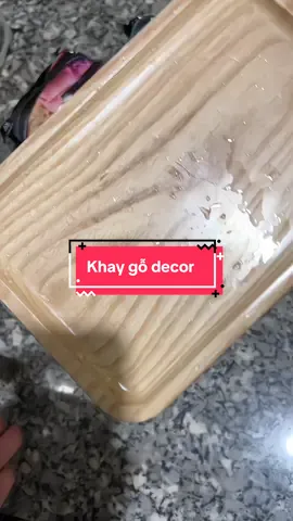 Khay gỗ decor đồ ăn hơi bị xinh. Lên hình lung linh lắm nha#minhchaureview #minhchaune #review #khaygodecor #khaygo 