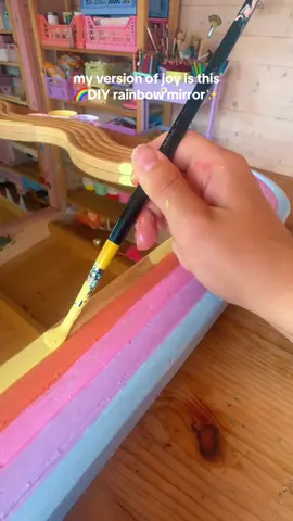 Another unsuspecting object meets my paintbrushes and sample pots of paint🤣… 🎨🖌️🌈 no regrets though, this rainbow mirror has brought so much joy to my art studio 🌈 What do you think? Did I choose the right colours?🌈✨ #colourfulhome #colourfulhomedecor #colourfulinteriors #pinkhome #pastelhome #homedecor #diyhomedecor #diydecor #colourfuldecor #rainbowmirror 