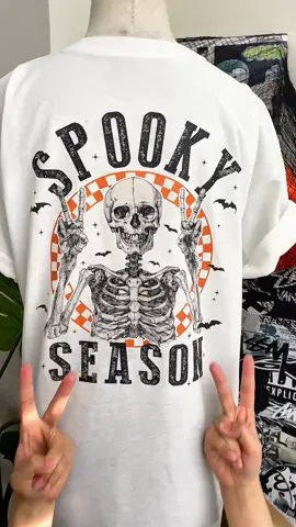 Funny Spooky Season Tee 🎃✨ #summerween #summervibes #halloweencostume #summerween2025 #spookyseason #halloweeninsummer #horrormovie #halloween #spookyisland #spookysummer #skeleton #funnyshirts 
