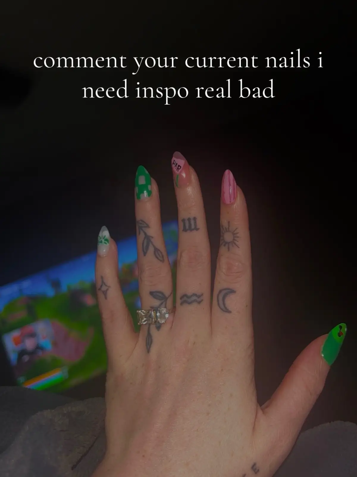 i love doing my nails #fypp #nailsoftiktok #nailart 