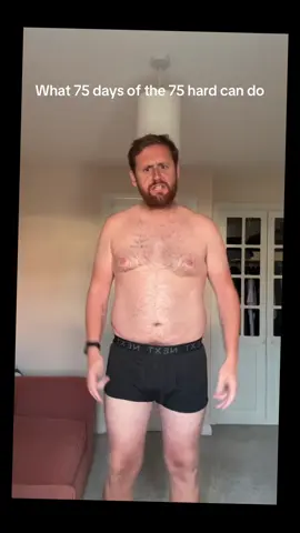 Doesn’t this transition SLAP though.  Fat boy, dad bod, hard 75. Let’s be having yaaaa.  Documenting the journey for myself - but feel free to follow along #hard75 #hard75challenge #hard75days #hard75results #fattofit #fyp 