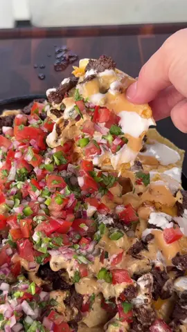 Steak Loaded Nachos #steak #grilling #bbq #food 