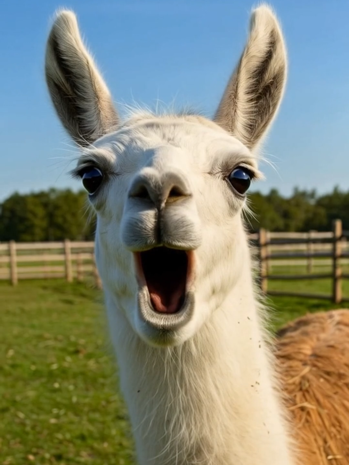 My Llamas Had a Hair Feud... Llamazon Fixed It✨ Farm life update! Blondie (my sassy llama) started this wig trend (Scene 1), and Gary was NOT impressed (Scene 2). Even double-checking didn't change his mind! (Scenes 3 & 4). So I called Llamazon Prime – next-day delivery saved the day! 🚚 (Scene 5). Now Gary's rocking his majestic mullet & laughing at his own glow-up (Scene 6). 🤣 Never underestimate a llama with a fresh 'do! Which wig style wins – ponytails or mullet? Tell me below! 👇 P.S. That Llamazon driver deserves a raise. my funny llamas, farm life stories, llama hair feud, llamazon prime delivery, animal wig makeover, llama mullet style, pet glow up, funny farm animals, viral short story, judging animal reaction, ai animation, funny animals, cute, humor