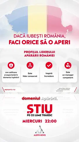 Are Ionuț Moșteanu (USR) calitățile unui lider în domeniul Apărării? #alephnews #stiupecelumetraiesc #romania #europa #presedinte #nicusordan #guvern #buget #nd #iliebolojan #csat #aparare #lider #fyp #foryou #goviral