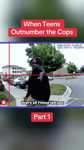 When Teens Outnumber the Cops Part 1 #cops #copsoftiktok #police #policeofficer #bodycam #crime #truecrime #truestory #foryou #fyp 