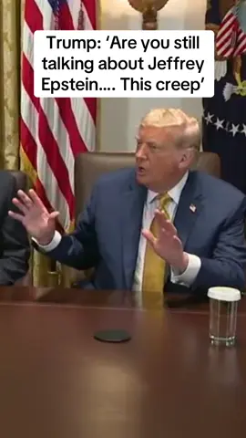 Trump goes off on reporter for asking about the Jeffrey Epstein files… “Are we still talking about this creep”