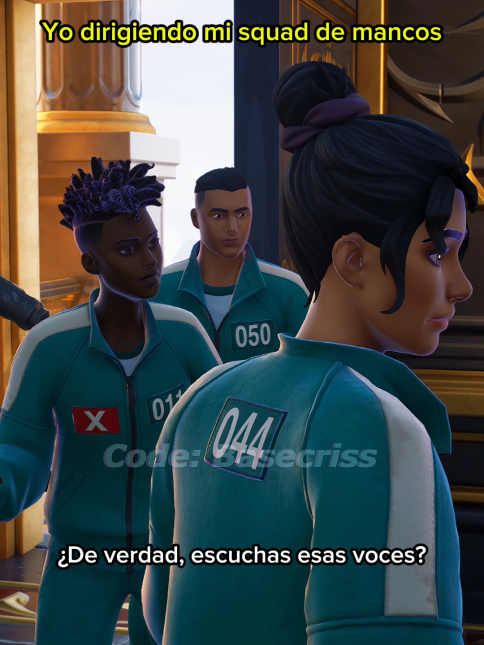 Yo tomando decisiones 🥸 @Scar25_fn @J0P011 @Use Code:Carla050 💜 @TAILSITO @Emi ⸆⸉ ོ  #fortnite #humor #skins #juegodelcalamar #squad #fortnitememes #basecriss 