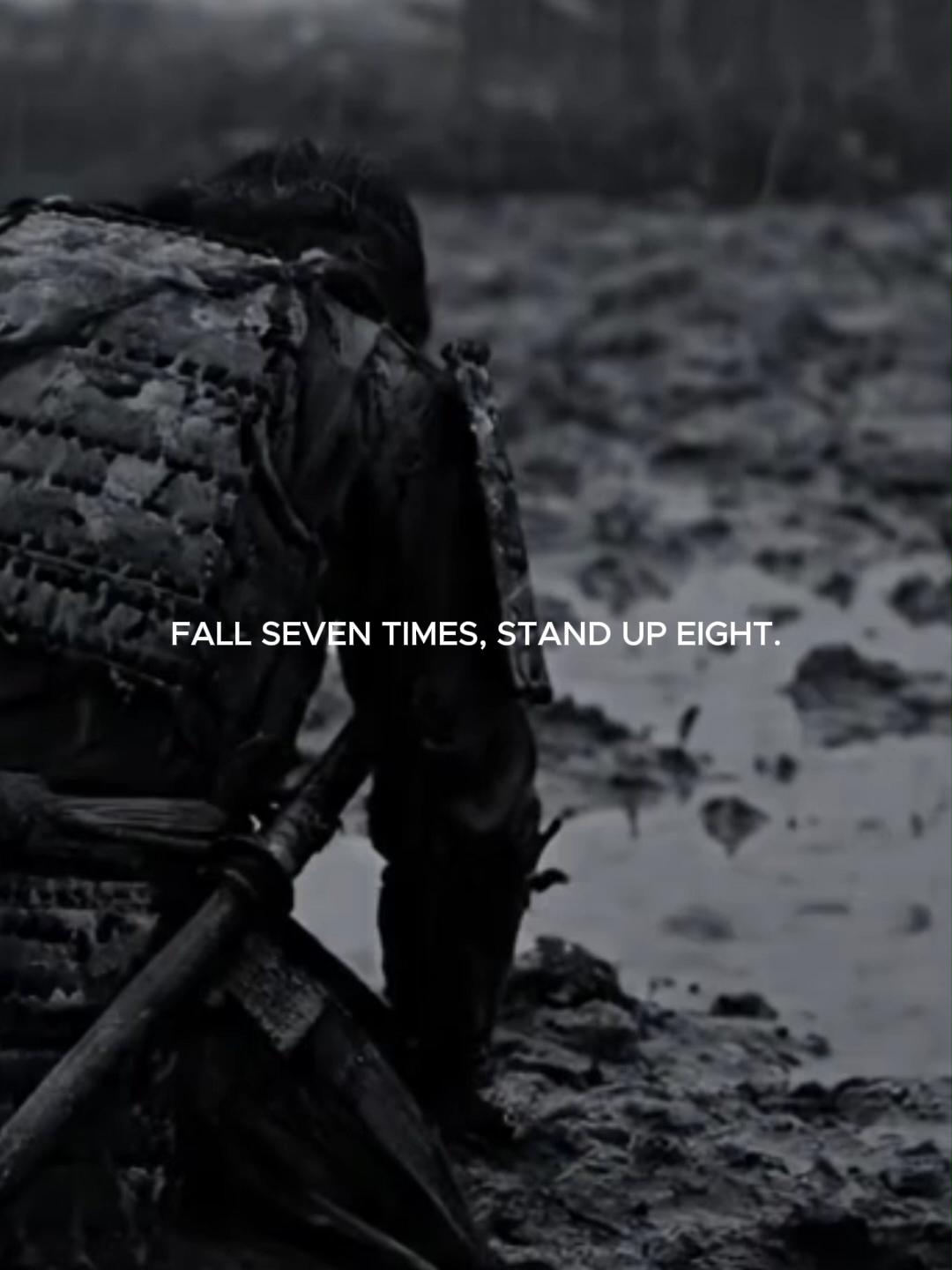 Fall seven times, stand up eight. #motivation #discipline #fyp #motivationquots #lifequotes #mindset #warrior #stoic #wisdom