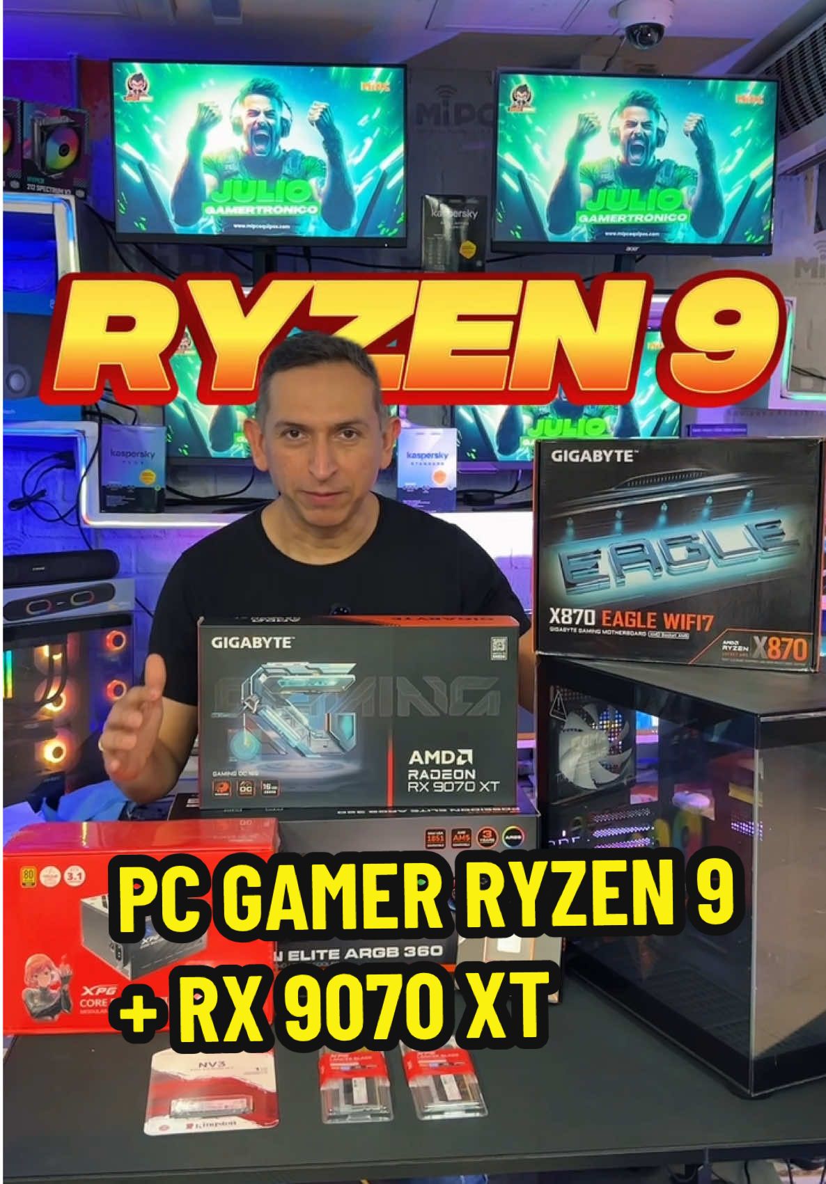 🚀 ¡Potencia desatada para gamers extremos! 💥 Prepárate para jugar, crear y dominar con esta bestia de máquina: 🧠 Ryzen 9 9900X + 🎮 RX 9070 XT Gráficos al máximo, velocidad brutal y rendimiento de otro nivel. 🔥 Precio especial: $8.999.000 💻 Ideal para gaming, diseño, edición y streaming sin límites. 📦 Entrega inmediata 📍 Contáctanos y lleva el tuyo hoy. #PCGamer #Ryzen9900X #RX9070XT #PoderSinLímites #SetupDeTusSueños 
