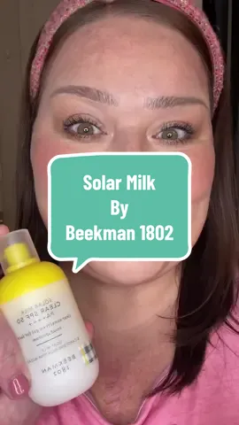 gifted by Beekman 1802  I love this stuff!! Who doesn't love a multitasking product? #giftedbybeekman1802 #spf50 #solarmilk #goatsmilk #sunscreenreview  #spfweartest  @Beekman 1802 