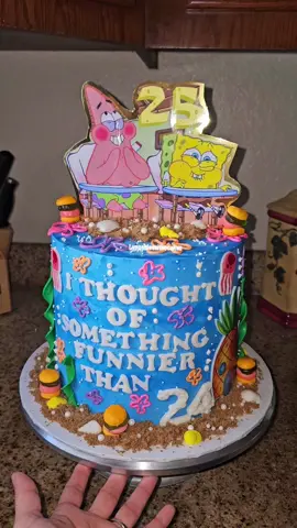 Spongebob Cake; Instagram- Lynnsblessitbecakes #LynnsBlessItBeCakes #CustomCakes #HoustonCakes #HoustonTx #BirthdayCakes #SpongebobCake #Spongebob #spongebobsquarepants #spongebobsquarepantscake #whatsfunnierthan24cake #whatsfunnierthan24 #fyp #ForYou #foryourpage #fypシ 