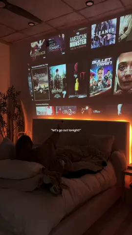 pov: best prime day purchase EVER.  #apartmentliving #primeday #primedaydreamdeals #projector #tvd #cozycore #bedroomideas #cozybedroom #amazonprime #amazonhome 