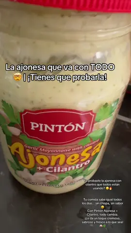 Ya probaste la ajonesa con cilantro que todos están usando? 🤤🔥 #Ajonesa #PintonSalsa #TikTokMadeMeBuyIt #SaborLatino #CocinaFácil #FoodieTikTok #AjonesaChallenge#tiktokshop #parati #fypシ゚viral🖤tiktok 