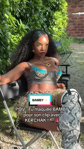 Glam pour @B A M B Y 🍫 #makeup#bamby#tournageclip 