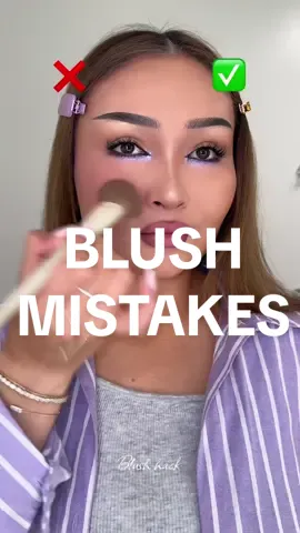 Common blush mistakes ❌ #blushhack #blushtutorial #makeuphacks #makeuptips #makeupmistakes #beautyhacks #beautytips #blush 