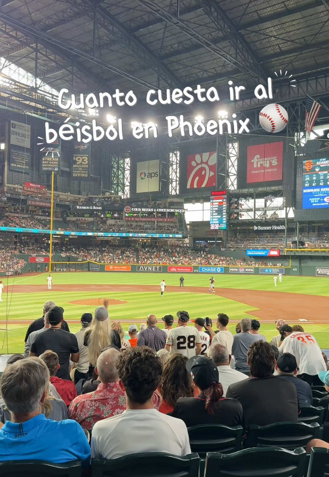 Esto es todo lo que gastamos en un juego de béisbol en phoenix . Crees que valió la pena?🤭 #latinaenusa #beisbol #phoenix #arizona #Vlog #fyp @MLB @diamondbacksarizona @Arizona Diamondbacks 