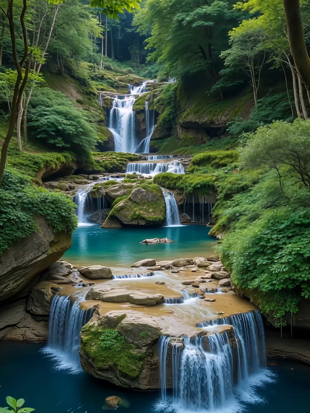 4k live wallpaper : The Hidden Paradise Falls 💧🍃 #waterfallwonder #HiddenNature #TropicalEscape #NatureWallpaper #PeacefulVibes #SerenityFalls #JungleVibes #NatureLovers #ScenicView #FantasyWaterfall #EcoParadise #AIArt #NaturalBeauty #MysticWaters