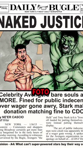 Tony Stark e Hulk Perdem uma Aposta! #quadrinhos #homemdeferro #hulk #marvel #fyp 