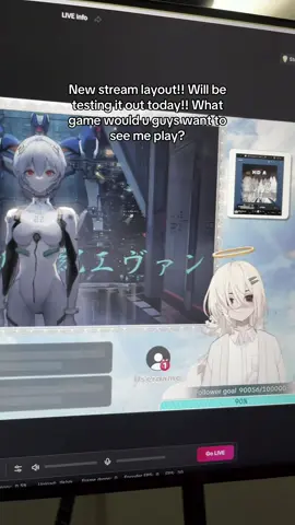 If you guys have other games you’d like to watch me play plz lmk!!  #vtuber #newsetup #streamer 