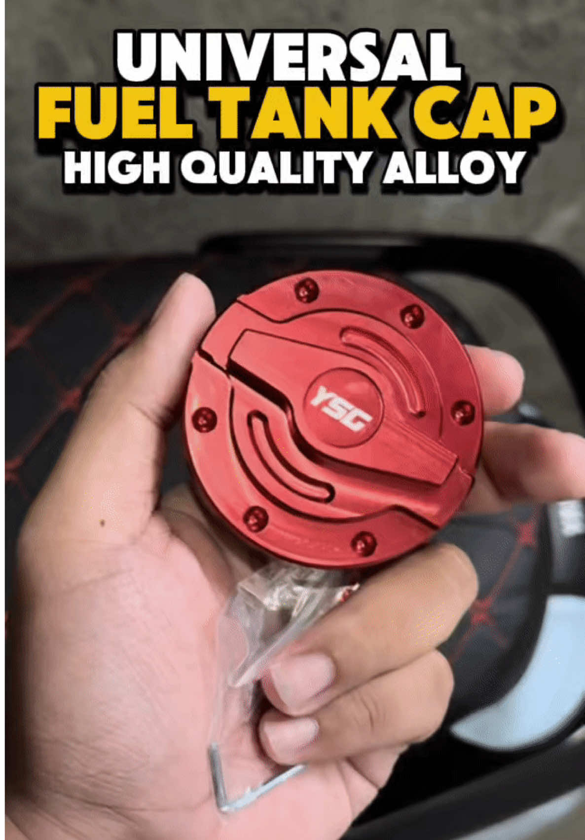 Universal Fuel Tank Cap High Quality Ally #fueltankcap #universalfueltankcover #alloy #alloygastankcap #gastankcap 