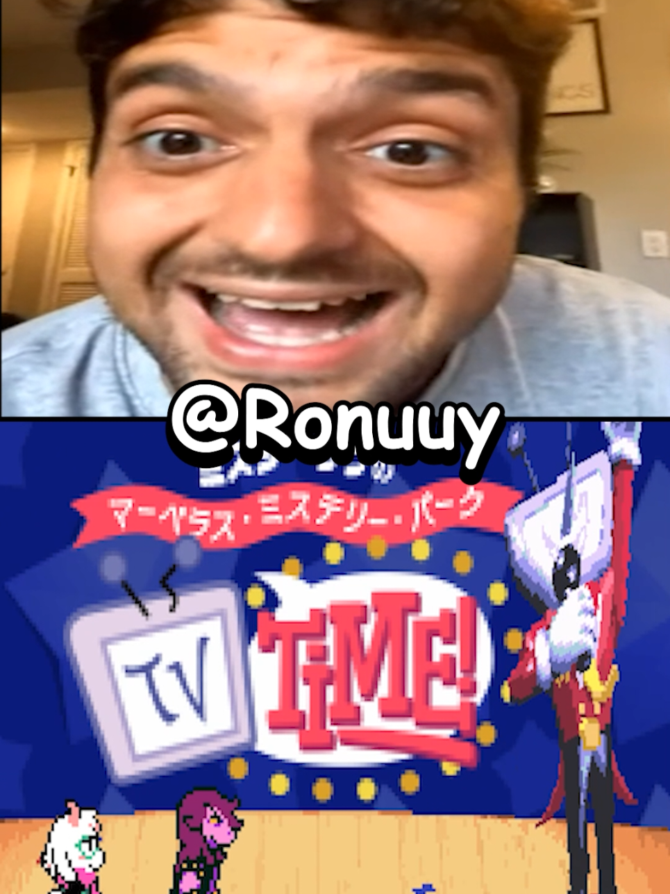 Monark contando a história de Deltarune:
