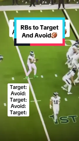 RBs to Target and Avoid in Fantasy Football🏈 #fantasyfootball #fantasycontent #fantasyrbs #target #avoid #nflconvo