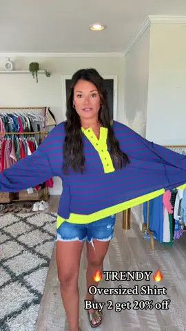 Oversized Stripe sweatshirt 🔥 #tiktokshopcreatorpicks #dealsforyoudays #casualoutfit #fashiontiktok #oversizedsweatshirt #sweatshirt 