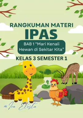 PART 41 - Rangkuman Materi IPAS Bab 1 Kelas 3 Semester 1 #gurutiktok #guruhebat #fypシ゚viral #kelas3hebat #kelas3 #rangkumanmateri #rangkuman #semester1 #ipas #ipadanips 