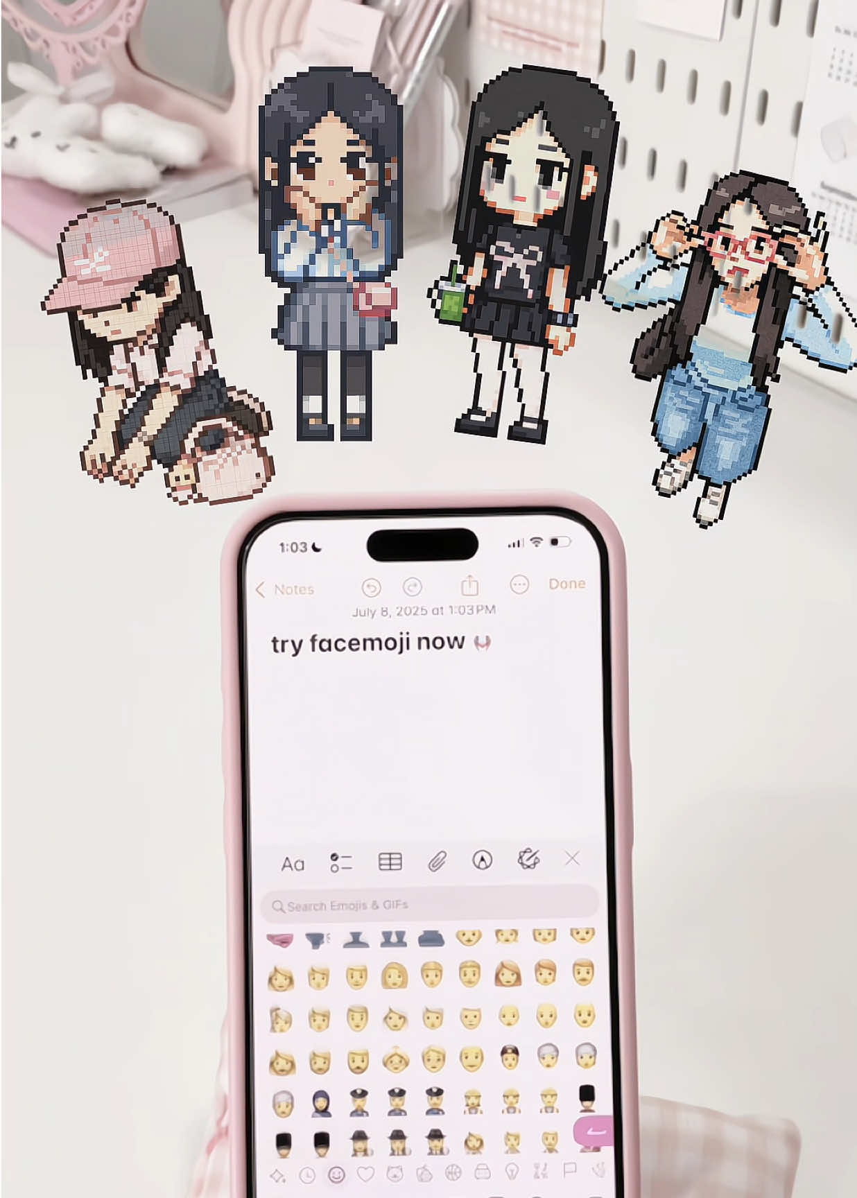 match my outfits with different emojis 🍥🎀 #pink #coquetteaesthetic #pinkaesthetic #pinktok #wonyoungism #kbeauty #justagirl #viral #fyp #ios #emojiaesthetic 