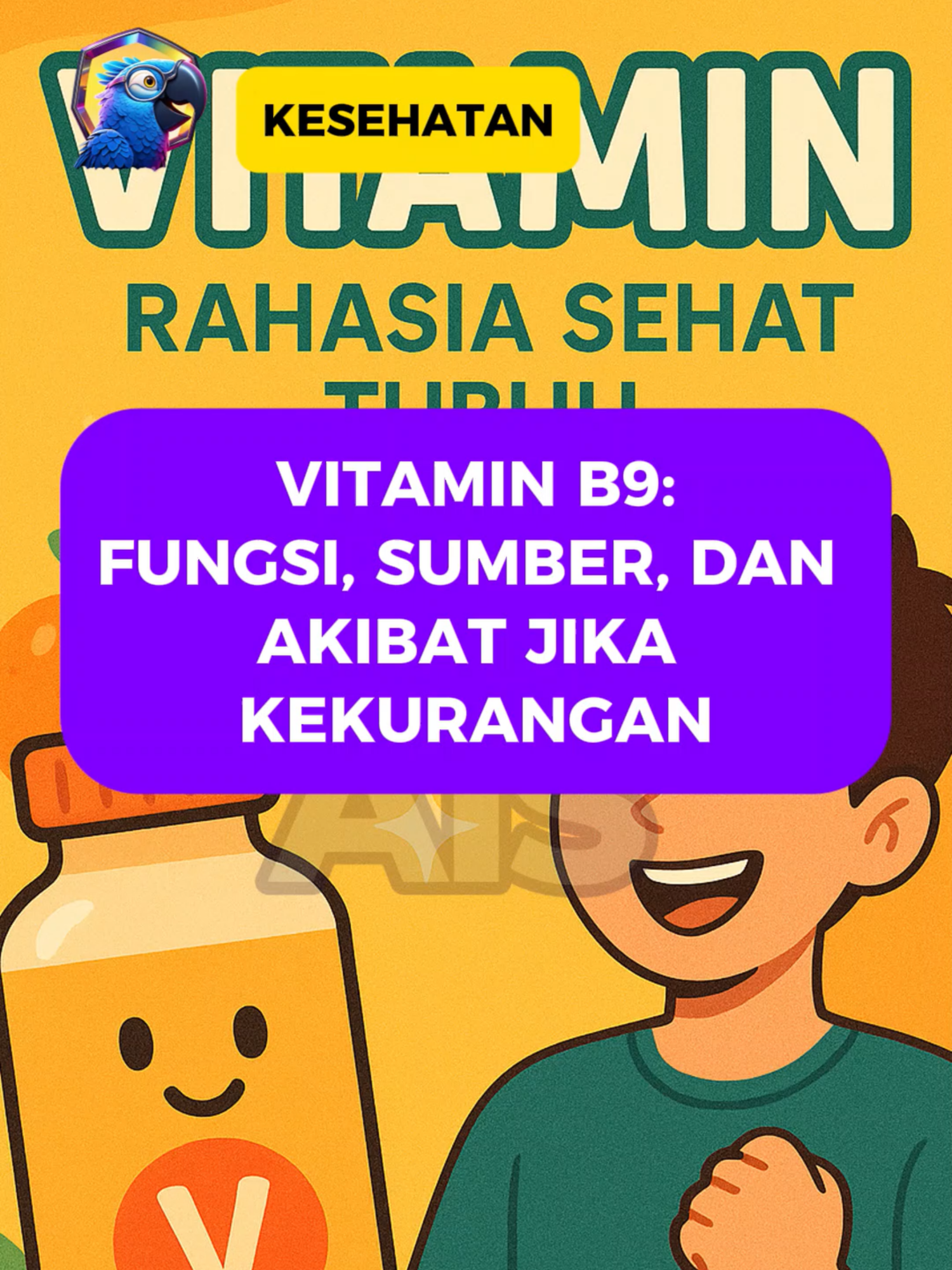 Vitamin B9, Fungsi, Sumber, dan Akibat Jika Kekurangan #vitaminB9 #fungsivitaminB9 #akibatkekuranganvitaminB9 #sumbervitaminB9