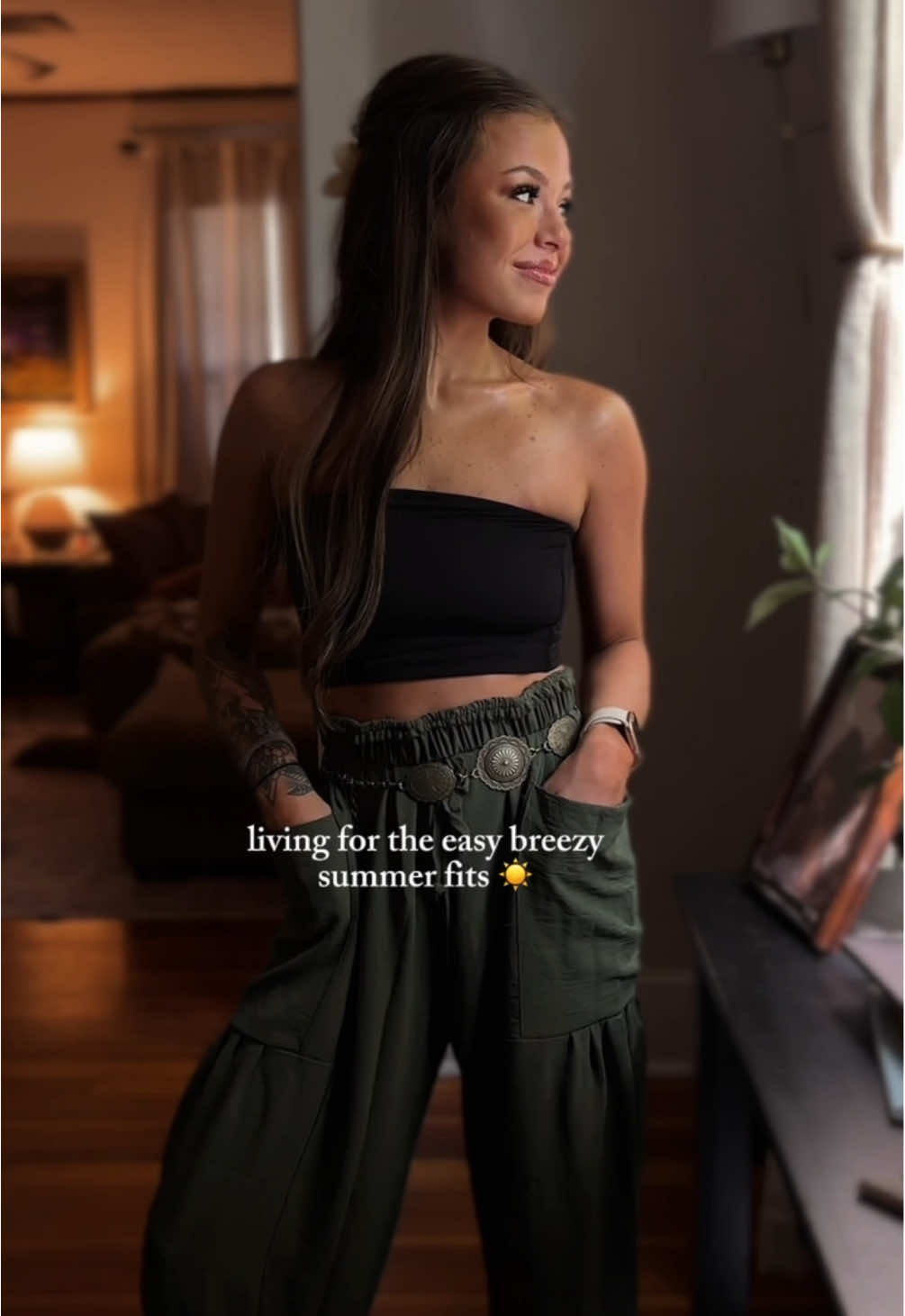 cute and comfy is my motto 🫡 #fyp #tiktokshop #tiktokshopcreatorpicks #tiktokshopdealsforyoudays #ttshop #widelegpants #casualoutfits #casualstyle #OOTD #outfitinspo #outfitideas #affordable #affordablefashionfinds #motherhood #women #pants #casual #trending 