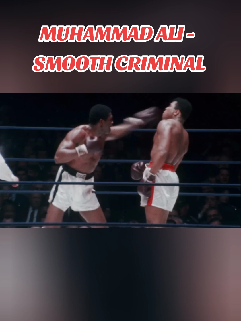 Muhammad Ali was poetry in motion. His reflexes, speed, and footwork made him untouchable — the Smooth Criminal of boxing. #muhammadali #smoothcriminal #boxingedits #Goat  #MJxAli 