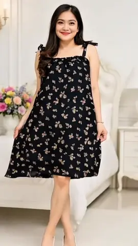 Loly Dress Jumbo Daster tali rayon bali