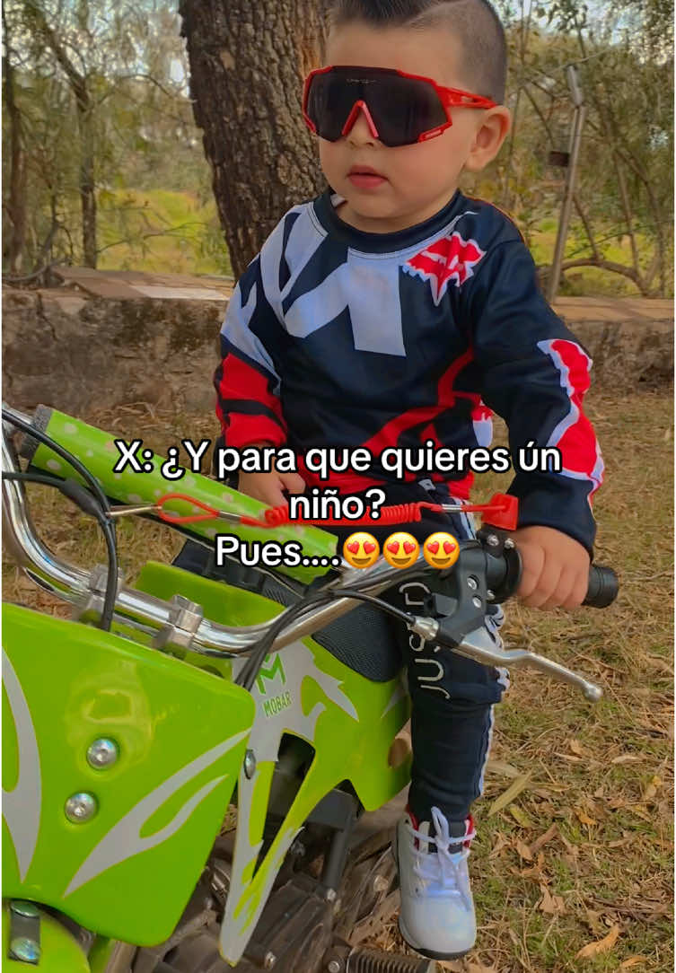 Pues…. 😍😍🏍️  #bebe #flypシ #bebestiktoks #foxracing #hijo #bebesdetiktok #videoviral #niño 